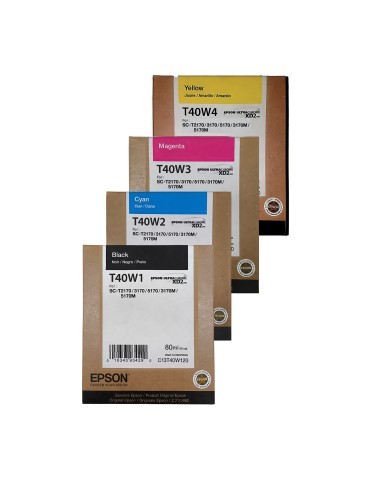 Tinta Epson T40W Gran Formato para impresoras Sure Color SC-T2170 / SC-T3170 / SC-T3170M / SC-T5170 / SC-T5170M.