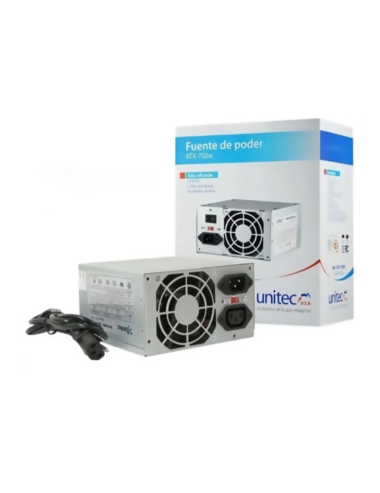 Fuente de poder Unitec Atx 750w para Pc de Torre