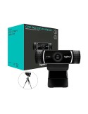 Webcam profesional Logitech HD C922 Pro, 1080 en color Negro