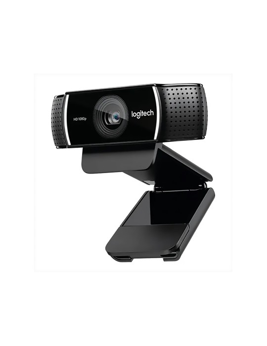 Webcam profesional Logitech HD C922 Pro, 1080 en color Negro