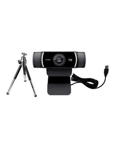 Webcam profesional Logitech HD C922 Pro, 1080 en color Negro 2