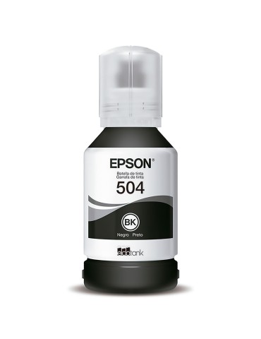 Tinta Epson T504 Negra para impresora Ecotank
