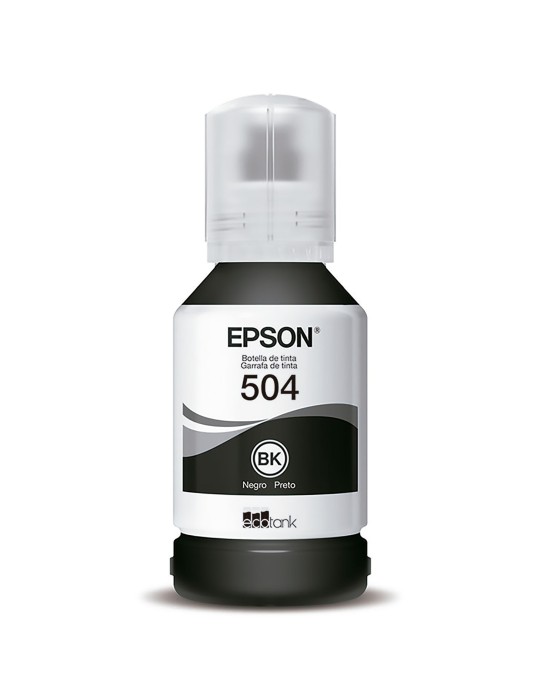 Tinta Epson T504 Negra para impresora Ecotank