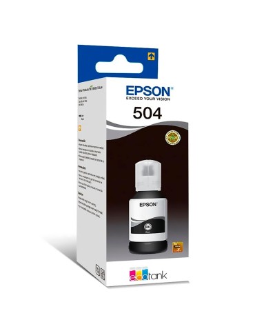 Tinta Epson T504 Negra para impresora Ecotank 2