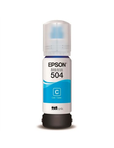 Tinta Epson T504 Cian (Azul) para impresora Ecotank