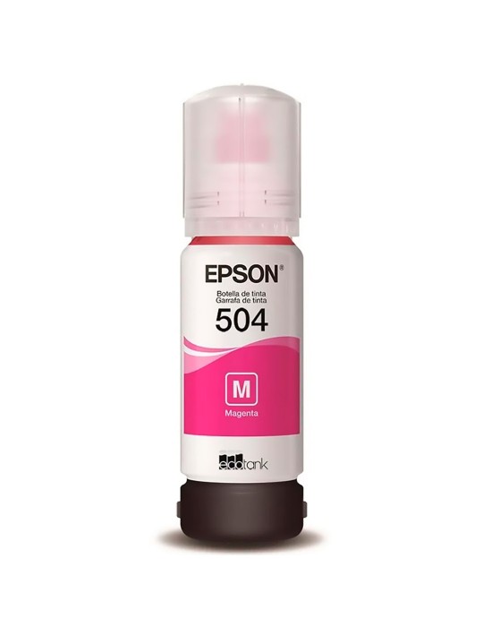 Tinta Epson T504 Magenta para impresora Ecotank