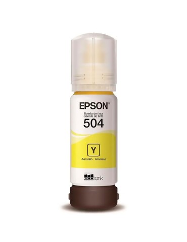 Tinta Epson T504 Yellow (Amarillo) para impresora Ecotank