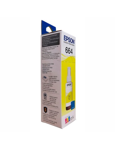 Tinta Epson T664 Yellow (Amarilla) para impresoras Ecotank 2