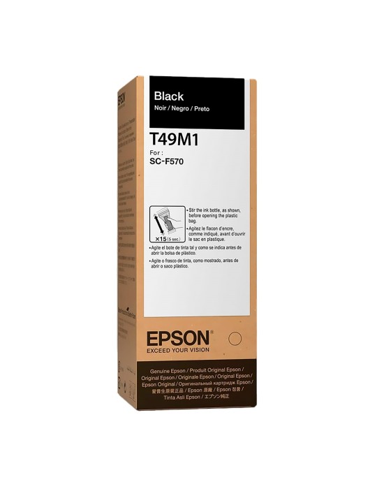 Tinta Epson T49M1 Negra Gran Formato impresoras WorkForce