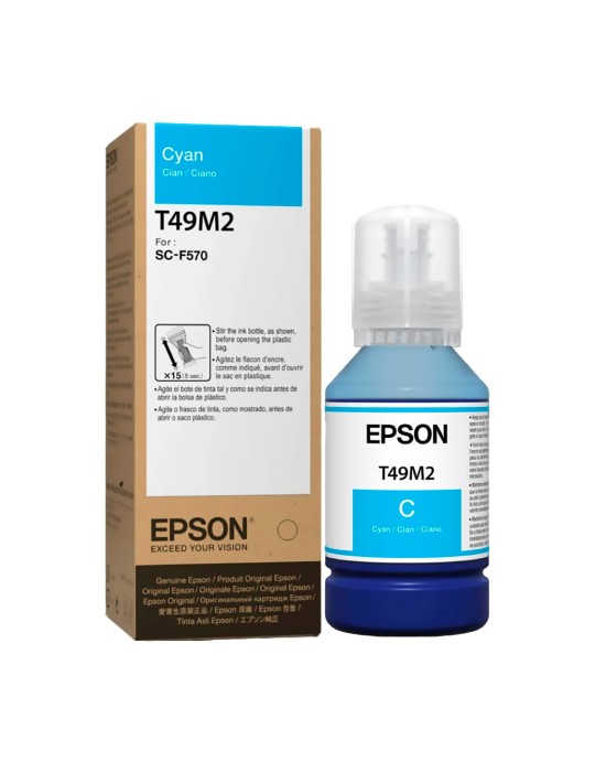 Tinta Epson T49M2 Cian (Azul) Gran Formato impresoras WorkForce