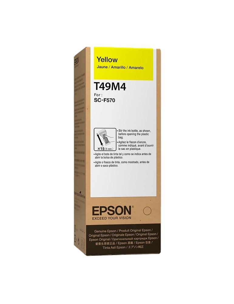 Tinta Epson T49M4 Yellow (Amarillo) Gran Formato impresoras WorkForce