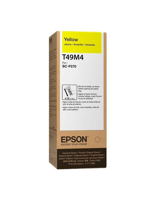 Tinta Epson T49M4 Yellow (Amarillo) Gran Formato impresoras WorkForce