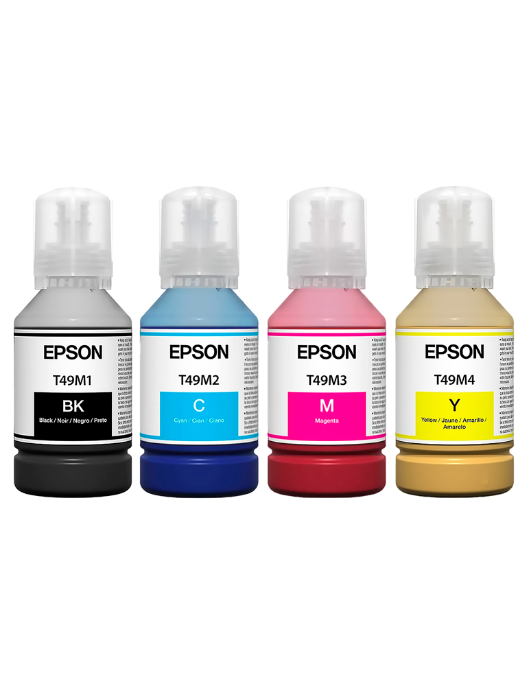 Tinta Epson T49M Gran Formato colores Negro, Cian, magenta y Amarillo